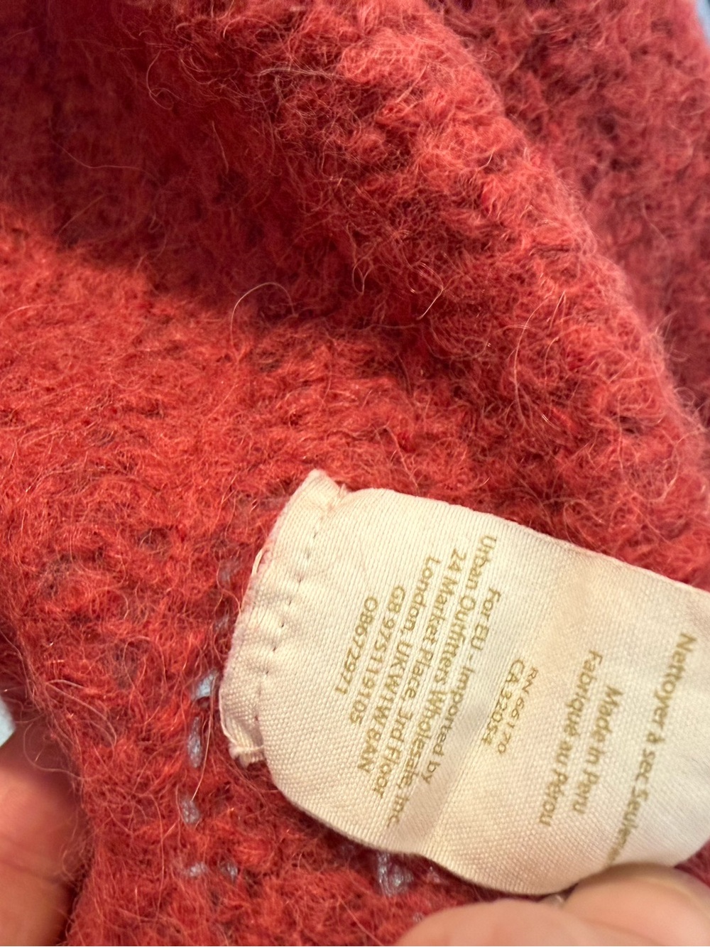 Free People Weekend Getaway Cardigan Alpaca Nylon Cozy Open Front S - Picture 3 of 14